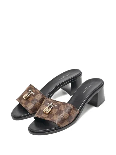 Pre-owned Louis Vuitton 45mm Lock It Sandals
