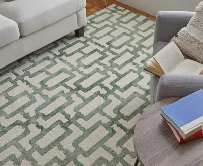 Feizy Lorrain 8919f 2'x3' Area Rug In Green