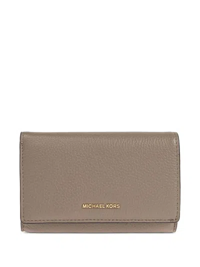 Michael Michael Kors Leather Wallet In Brown