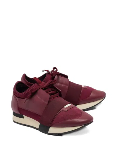 Pre-owned Balenciaga Race Runners Sneakers In Red