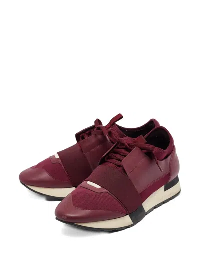Pre-owned Balenciaga Race Runners Sneakers In Red