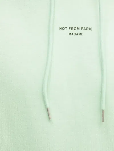 Drôle De Monsieur Logo-embroidered Hoodie In Green