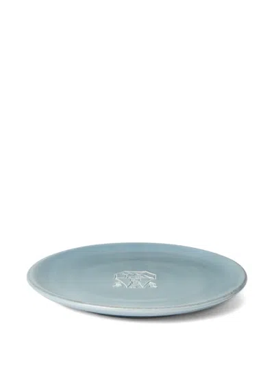 Brunello Cucinelli Logo-embossed Plate In Blue