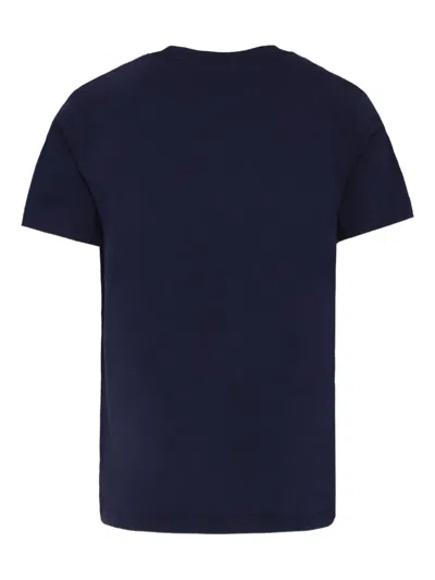 Polo Ralph Lauren Flag Cotton Jersey Tee In Blue