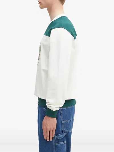 Drôle De Monsieur Le Sweat Tennis Sweatshirt In White