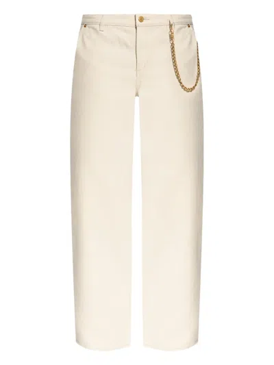 Michael Michael Kors Relaxed Wide Leg Jean In White