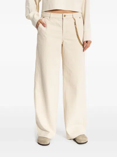 Michael Michael Kors Relaxed Wide Leg Jean In White