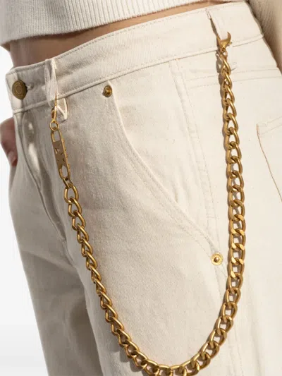 Michael Michael Kors Relaxed Wide Leg Jean In White