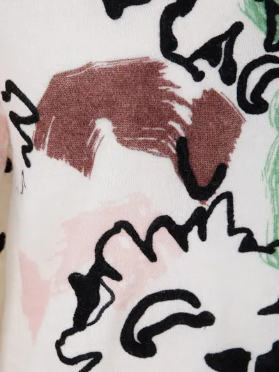 Paul Smith Abstract-print Crew-neck Jumper In White