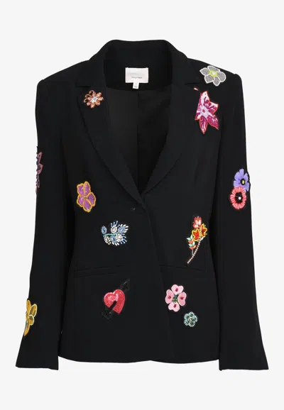 Cinq À Sept Rumi Mixed-patch Blazer