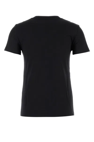 Max Mara Papaia Logo Embroidered T-shirt In Black