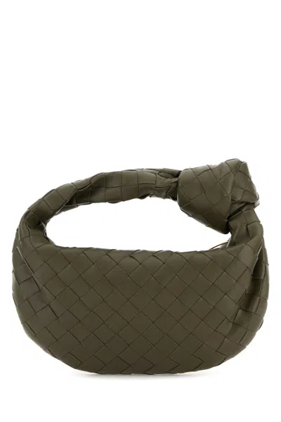 Bottega Veneta Borsa A Mano Jodie Mini In Nappa Verde Militare  Donna