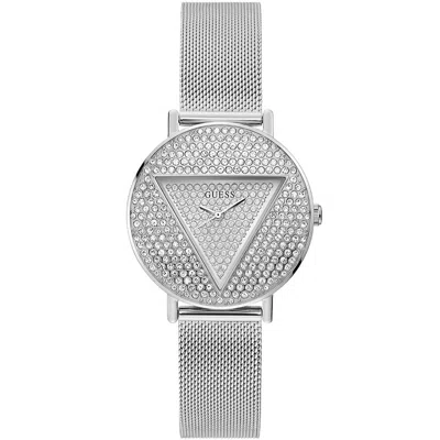 Guess Gray Stainless Steel Watch In Metallic