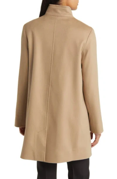 Fleurette Dawn Stand Collar Wool Car Coat