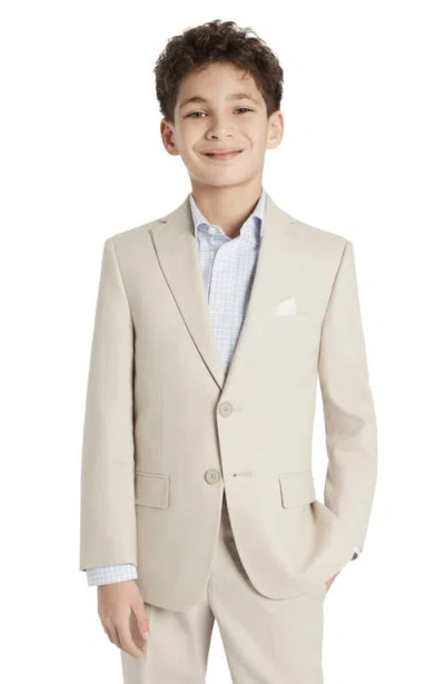 Tallia Kids' Linen Blend Sport Coat In Nude