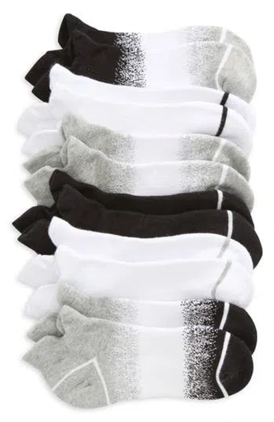 Zella Girl Kids' Assorted 6-pack No-show Socks In Black