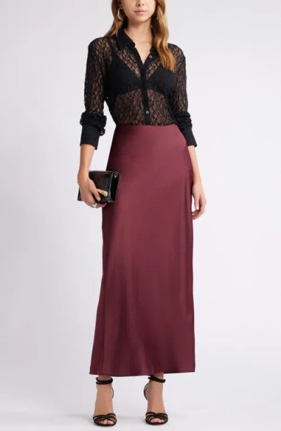 Open Edit Bias Cut Maxi Skirt