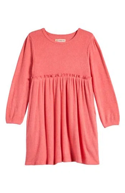 Tucker + Tate Kid's Ruffle Long Sleeve Dress In Pink