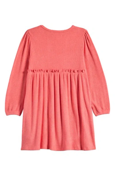 Tucker + Tate Kid's Ruffle Long Sleeve Dress In Pink