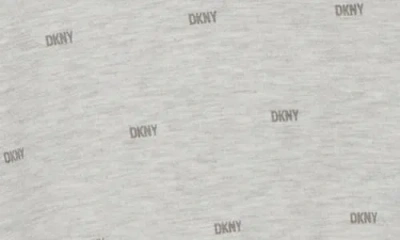 Dkny Logo Print T-shirt & Boxer Pajamas In Gray
