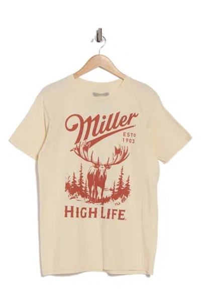 The Forecast Agency Miller High Life Graphic T-shirt In Neutral