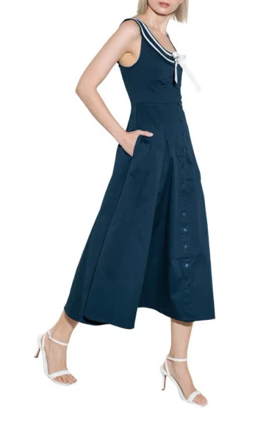 Freemarket Sleeveless Fit & Flare Midi Dress