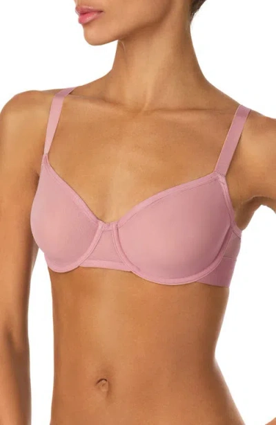Dkny Sheers Convertible Unlined Bra In Purple