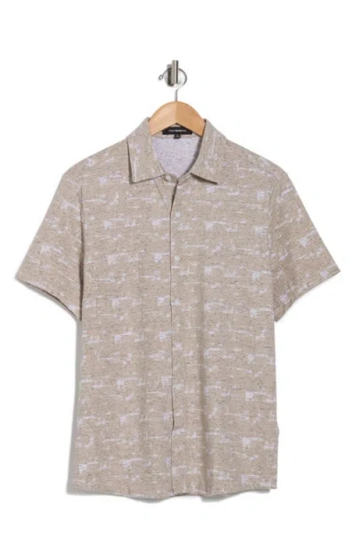 Westzeroone Feliz Short Sleeve Knit Button-up Shirt