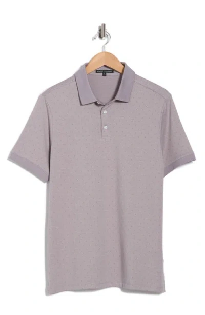 Robert Barakett Twain Medallion Print Polo In Purple