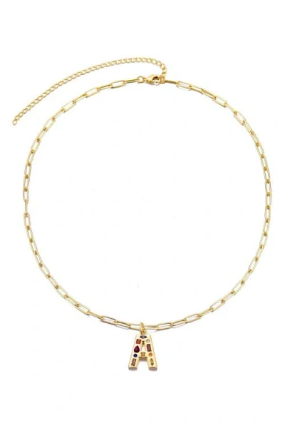 Adornia Initial Pendant Necklace