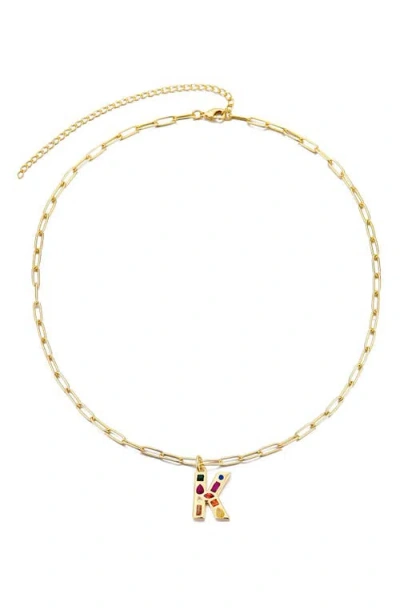 Adornia Initial Pendant Necklace