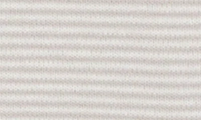 David Donahue Stripe Interlock Cotton Polo In Neutral