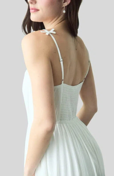 Blu Pepper Corset Bow Strap Midi Sundress