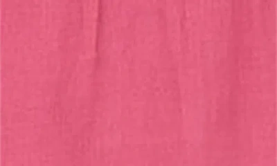 Blu Pepper Flutter Sleeve Smocked Tiered Midi Dress In Pink