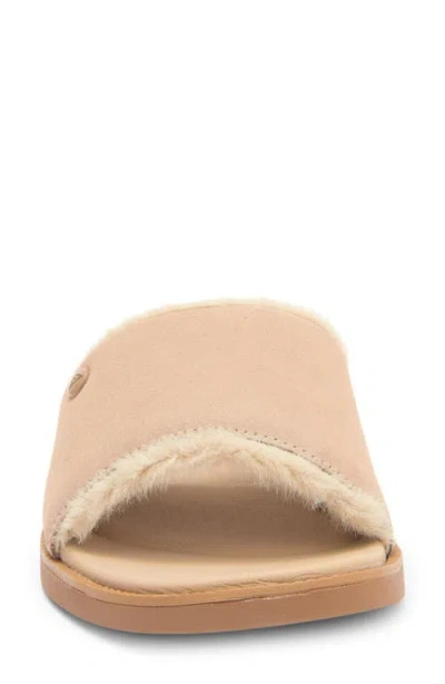 Reef Sunny Arrianah Faux Fur Slide Sandal
