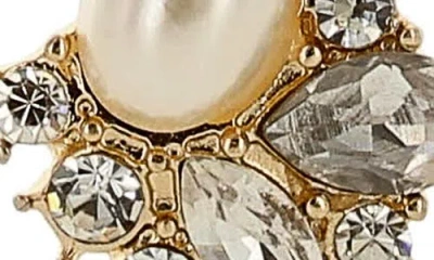 Olivia Welles Larena Collage Faux Pearl & Crystal Drop Earrings