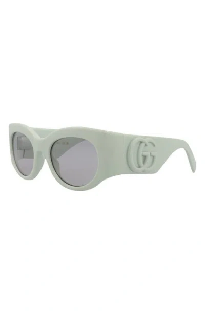 Gucci 53mm Modified Cat Eye Sunglasses