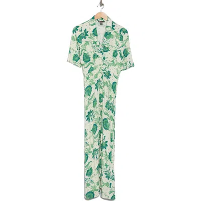 By Design Isla Crepe Midi Dress In Green