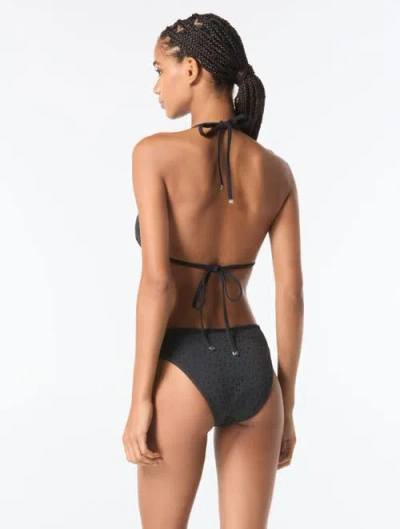 Michael Michael Kors String Bikini Top In Black