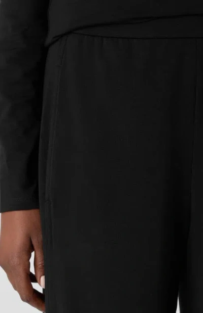 Eileen Fisher Jersey Ankle Lantern Pants In Black