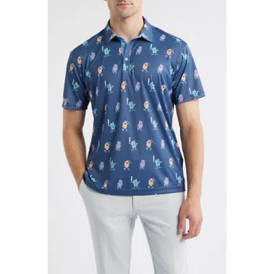 Swannies Combs Performance Golf Polo In Blue