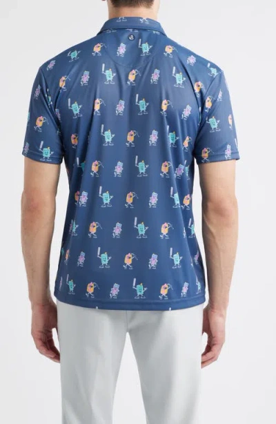Swannies Combs Performance Golf Polo In Blue