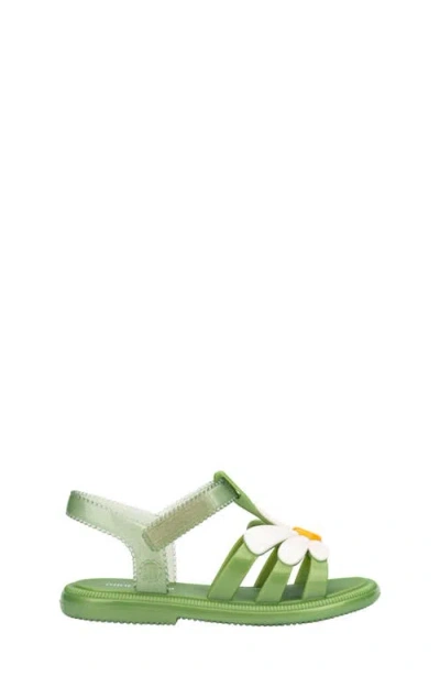 Mini Melissa Kids' Hip Bloomy Ankle Strap Sandal In Green