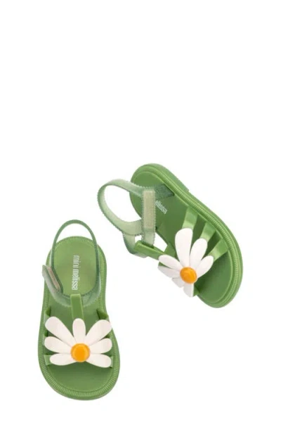 Mini Melissa Kids' Hip Bloomy Ankle Strap Sandal In Green
