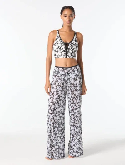 Michael Michael Kors Pull On Pant Cover Up In Multi