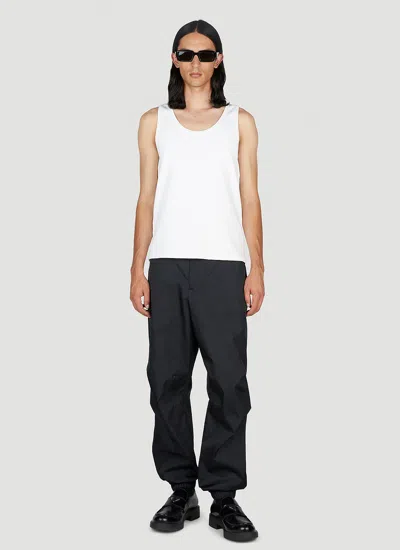 Prada Casual Pants With Waist And Loop Straps In Black