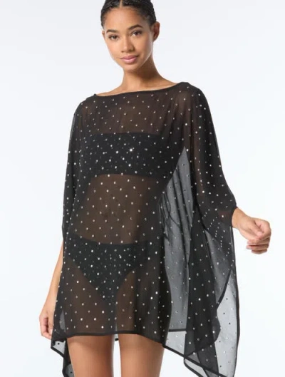 Michael Michael Kors Studded Caftan Cover Up In Black