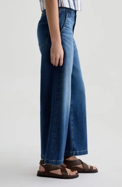 Ag Stella High Waist Palazzo Jeans In Blue