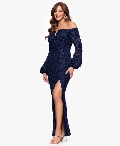 Xscape Plus Size Off-the-shoulder Soutache Lace Dress