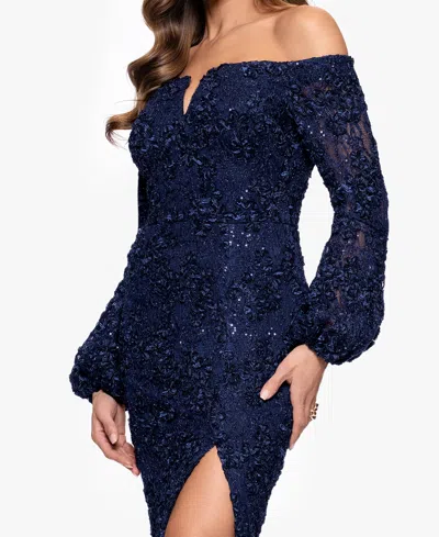 Xscape Plus Size Off-the-shoulder Soutache Lace Dress